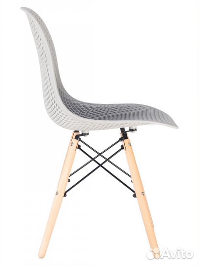 Стул ажурный в стиле eames DSW, светло-серый NEW