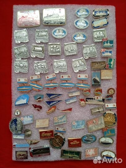 Значки СССР. Флот,корабли,вмф.гражданский флот