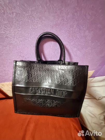 Сумка натуральная кожа Christian dior винтаж