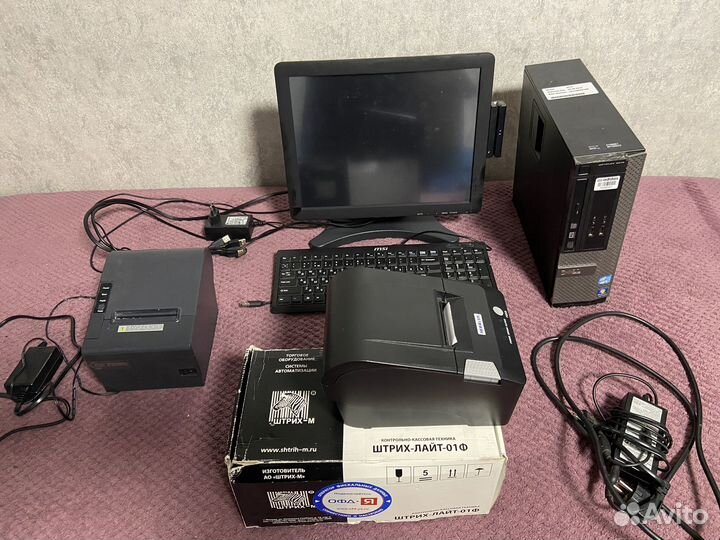 Терминал с программой айко + фискальный принтер