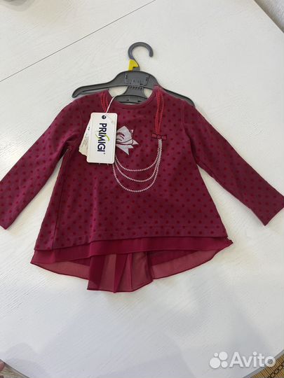 Новая футболка туника детская Primigi