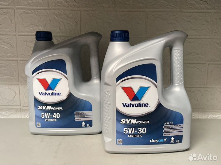 Масло моторное Valvoline SYNpower 5w-40 4л