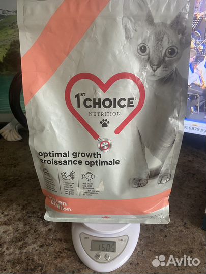 Сухой корм для котят 1st Choice Grain Free 1,8 кг
