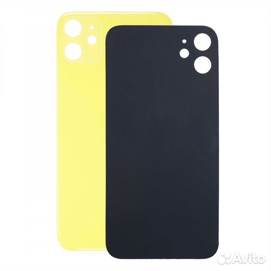 Задняя крышка для iPhone 11 желтая со cтандартным