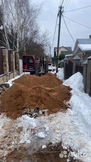 ГНБ - Горизонтальное бурение. Прокол под дорогой