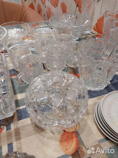 Хрустальные рюмки на ножке СССР