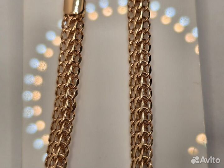 Золотой браслет итальянка 585 (7 ветров)