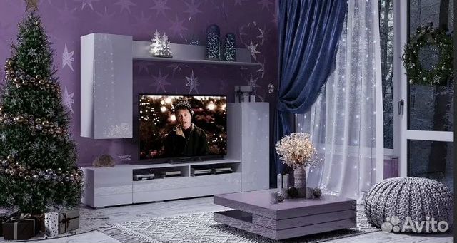 Стенка в гостиную под тв. Мини-гостиная