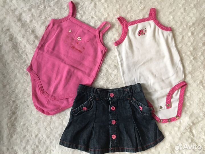 Одежда на девочку 6-12 мес