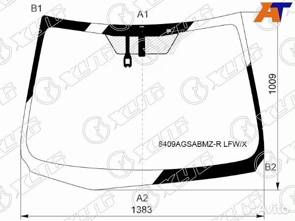 Стекло лобовое toyota auris