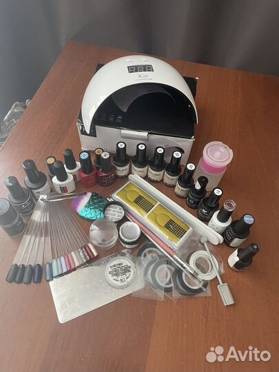 Набор для наращивания ногтей с лампой