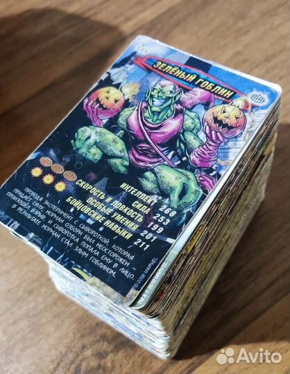 Карточки человек паук 100 штук