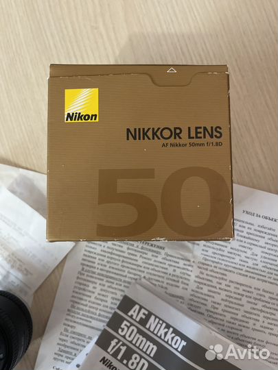 Объектив nikon 50mm 1.8D