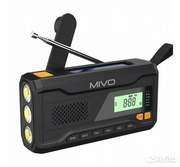 Портативный радиоприемник mivo с генератором