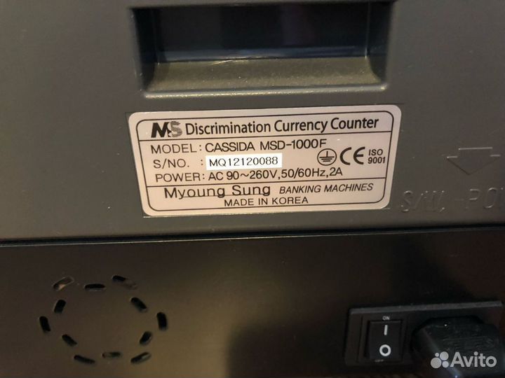 Счетчик банкнот Cassida msd 1000f