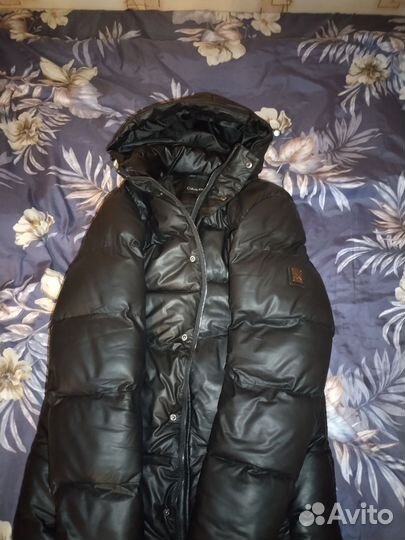 Пуховик зимний мужской удлиненный