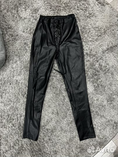 Брюки кожаные