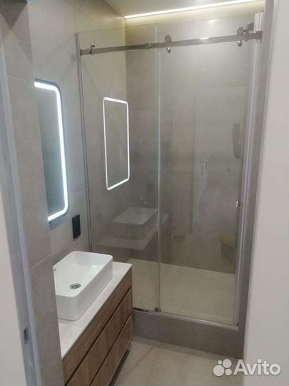 Стеклянные душевые перегородки,кух фартуки,зеркала