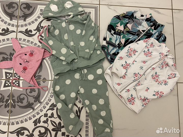 Пакет фирменных вещей на девочку 86-92