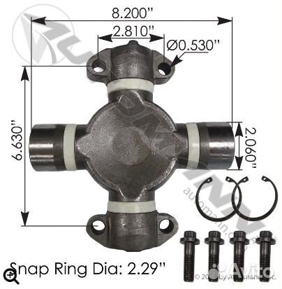 Крестовина кардана 25 meritor