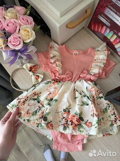 Платье для девочки 74 80