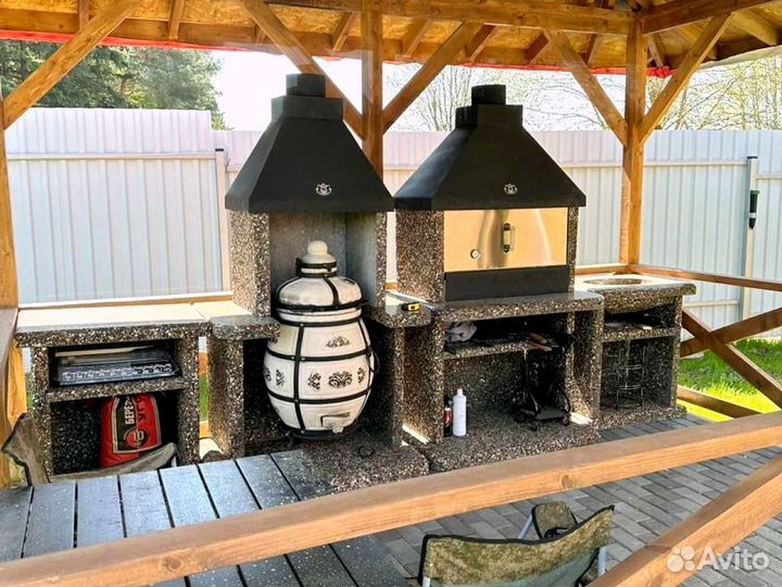 Модульная печь барбекю