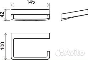 Держатель туалетной бумаги Ravak 10 X07P329, хром