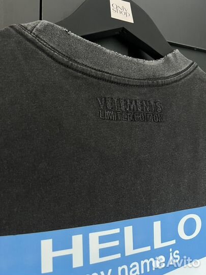 Футболка Vetements Hello (Premium)