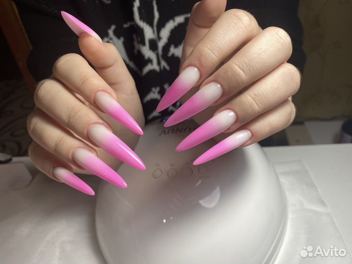 Маникюр на дому наращивание ногтей