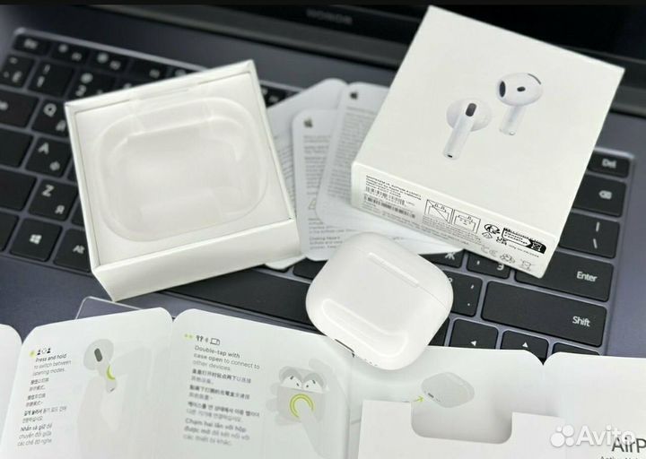 Наушники apple airpods 4 с шумоподавлением