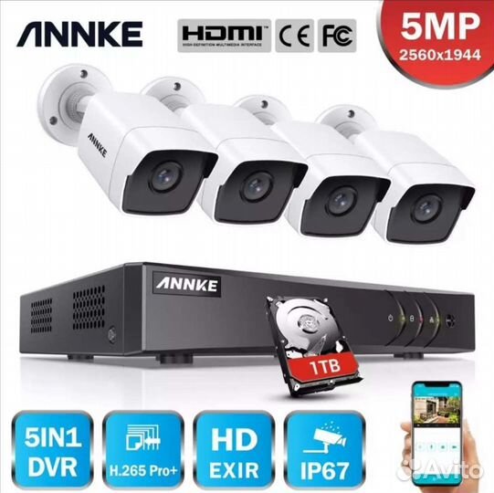 Камера видеонаблюдения комплект