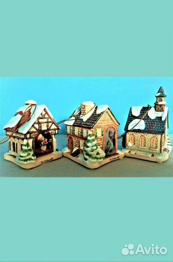 Томас Кинкеид домики снеговички,новогодние украшен