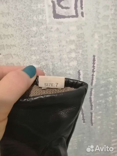 Перчатки кожаные женские