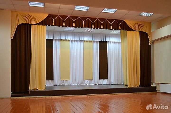 Занавес сцены для актовый зал школы дк театр клуб