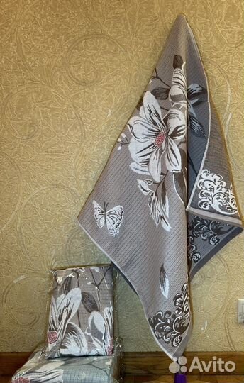 Полотенце банное хлопок стеганое двойное