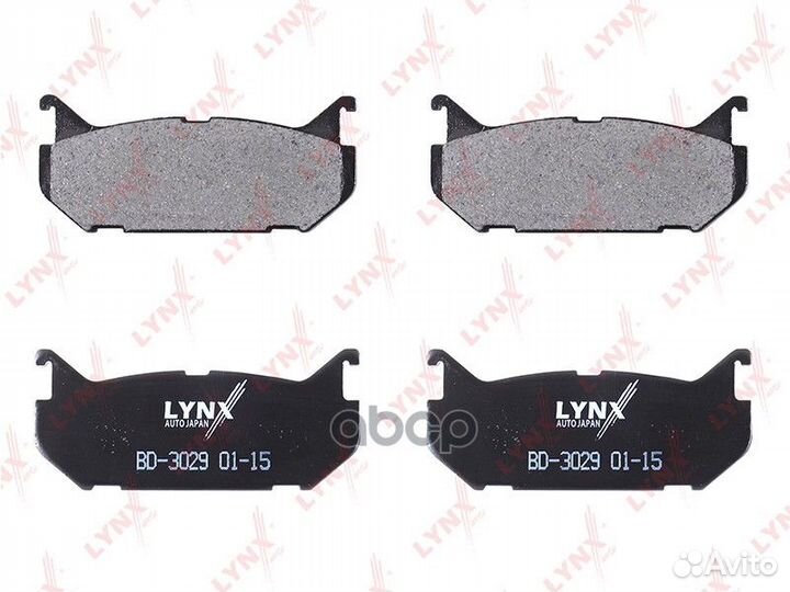 Колодки тормозные дисковые зад BD3029 lynxauto