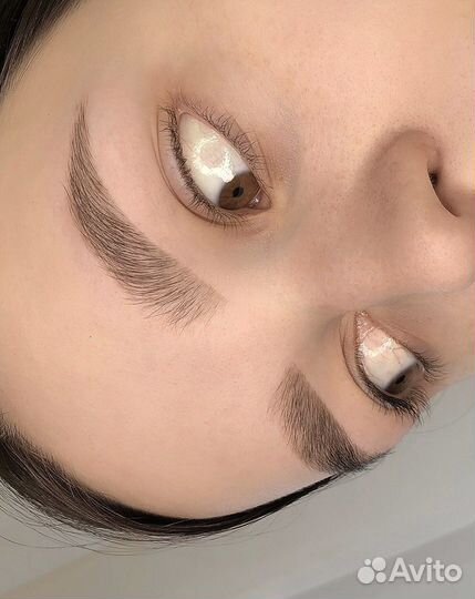 Брови окрашивание ламинирование коррекция