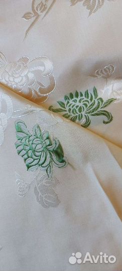 Ткань хлопок, шёлк. Китайские хризантемы. Ост. 6м