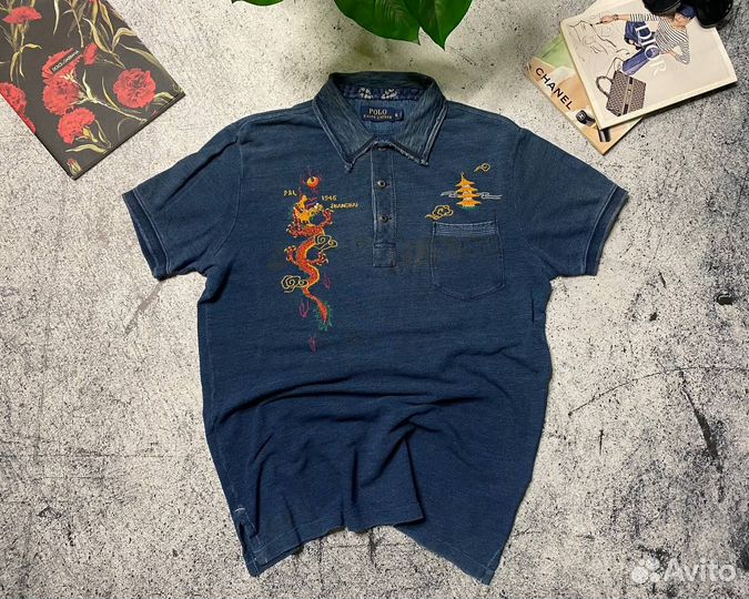 Редкое поло Polo Ralph Lauren Shanghai Dragon