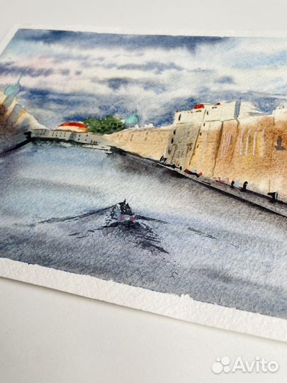 Картина акварель пейзаж