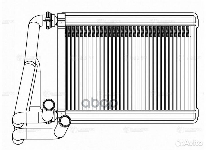 Радиатор отопителя LRH08S5 luzar