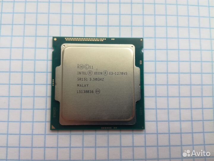 Процессор Intel Xeon E3-1270v3 (1150 сокет)