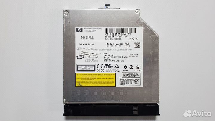 DVD привод с панелью ноутбука HP 550 Compaq 6720s