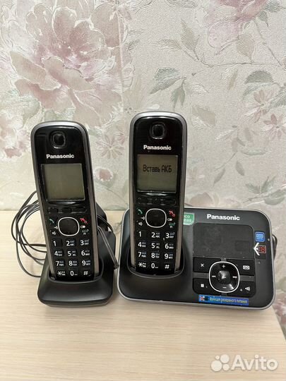 Радиотелефон Panasonic KX-tg6621rub, черный