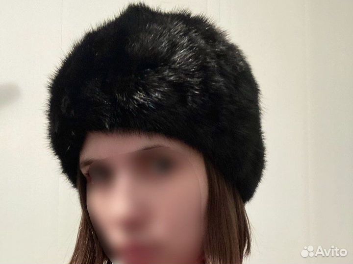 Шапка меховая норковая черная