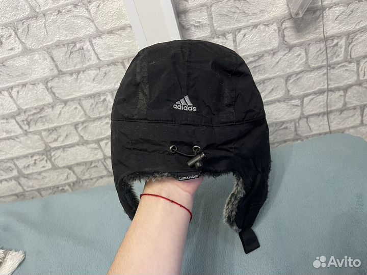 Шапка ушанка мужская Adidas