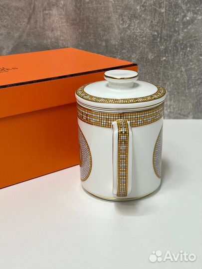 Кружка с фильтром hermes из фарфора