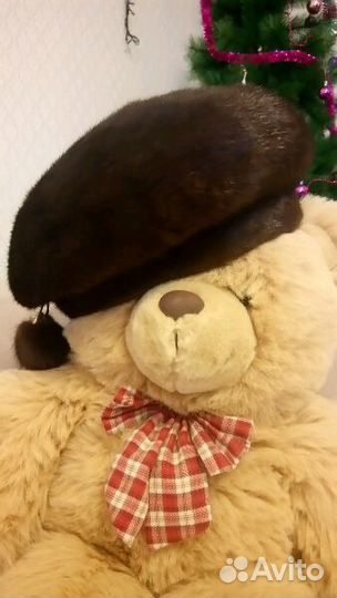 Норковый берет, норковая ушанка