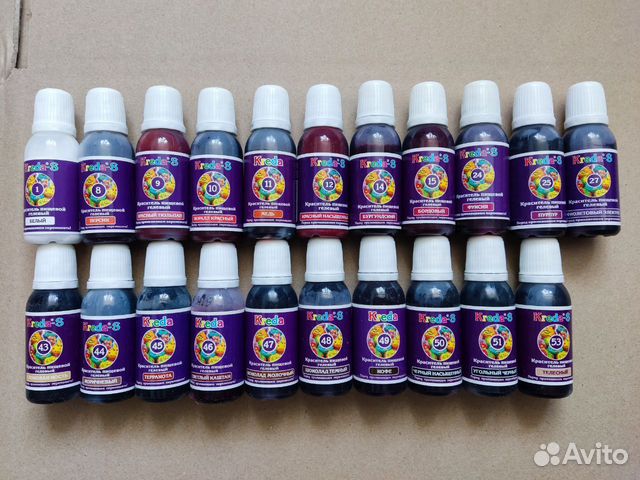 Красители пищевые гелевые Kreda (Креда ) 25 мл