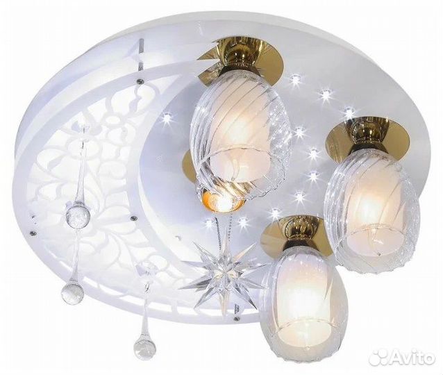 Люстра потолочная светодиодная с пультом